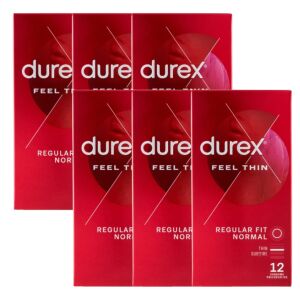 Durex Feel Thin kondómy, 6 balení po 12 kusov - Durex Kondómy