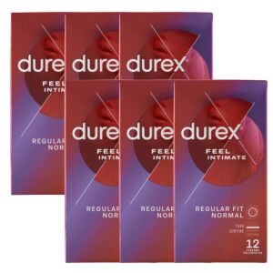 Durex Feel Intimate Prezerwatywy, 6 opakowań po 12 sztuk - Durex Prezerwatywy