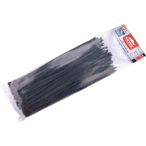 EXTOL PREMIUM coliere de cablu 4,6×280mm 100 buc, EXTRA, nailon negru; rezistent la UV, acizi și alcali 141172366 - Legături de cablu