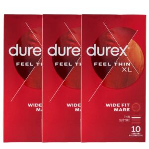 Durex Feel Thin XL Kondomi, 3 pakiranja po 10 komada - Durex