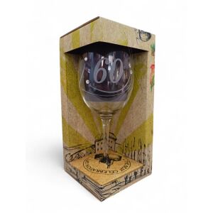 60.Születésnapra-Kristállyal díszített prémium borospohár-Házassági évfordulóra