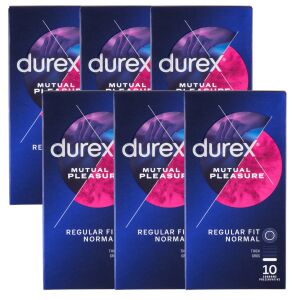Durex Mutual Pleasure condoms, 6 packs of 10 - Condom