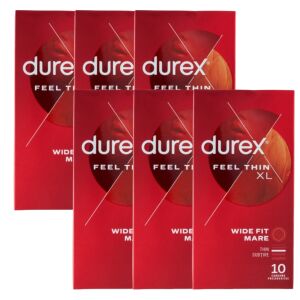 Durex Feel Thin XL kondomi, 6 pakiranja po 10 komada - Durex