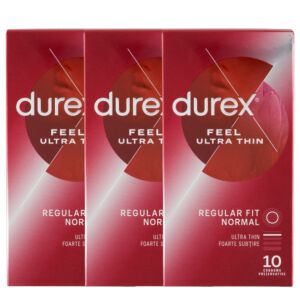Durex Feel Ultra Thin Condoms 30 Count Pack - Condom