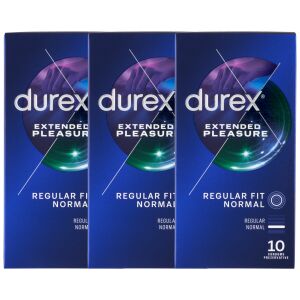 Durex Extended Pleasure Kondomi, 3 pakiranja po 10 komada - Durex