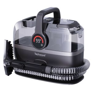 Aspirator cu abur multifuncțional Techwood TAN-7066V, 600/800W, Rezervor de apă curată și uzată, 3 moduri, Afișaj digital, Gri închis 141186115 - Aparate de curatat cu aburi