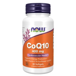 Now Foods CoQ10 400mg меки капсули за сърдечно-съдово здраве - Хранителна добавка