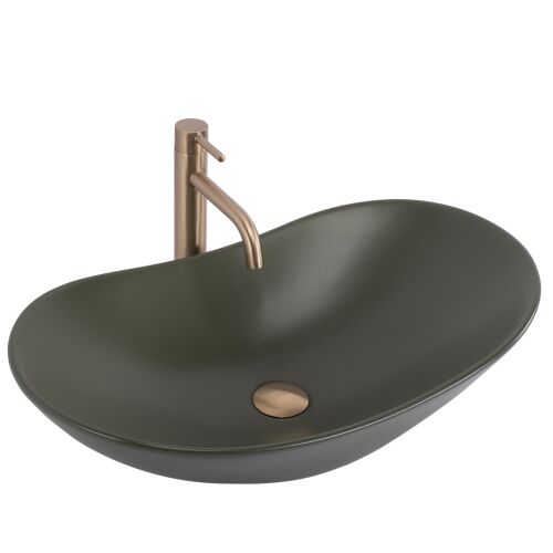 Pultos mosdó Rea Royal Olive Matt 141187421 - Mosdókagyló