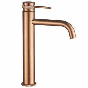 Rea Lungo Grip Brush Copper high Einhebel-Badarmatur - Wasserhahn