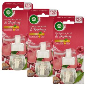 Air Wick Rose Champagne and Raspberry Refill for electric air freshener 3x19ml 141188123 - Cleaning