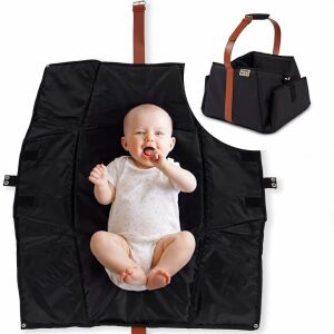 Mama Mira! Babysack/Decke, Polyester/PU-Leder, schwarz/braun, 38 x 38 cm 141188508 - Zubehör für Kinderwagen
