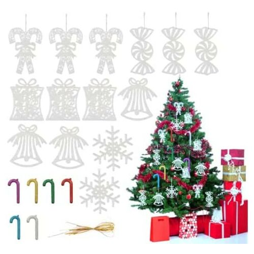 20er Set XiXiRan Christbaumschmuck, Kunststoff, mehrfarbig 141188514
