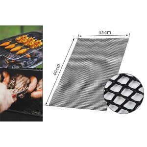 Antihaft-Teflon-Grillmatte, wiederverwendbar, waschbar, 40 x 33 cm 141189250 - Gartengrill, Ofenzubehör