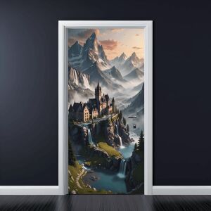 Farebná potlačená fólia na dekoráciu dverí, rozmer 200 x 90 cm, model: AVX-DR16 141189370 - Nástenné panely a nálepky na stenu