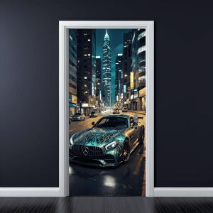 Folie imprimata color pentru decor Usa, dimensiune 200 x 90cm, model: AVX-DR09 141189413 - Panele & Autocolante de perete