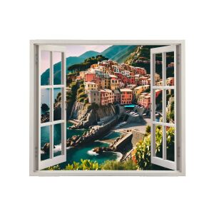 Folie imprimata color pentru decor perete locuinta, dimensiune 125 x 110cm, model: VIEW TO HAVEN 23 141189560 - Panele & Autocolante de perete