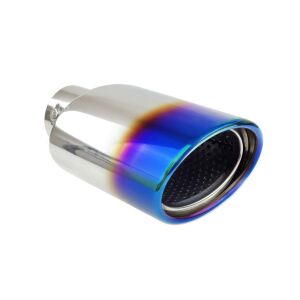 Ornament de evacuare din oțel inoxidabil AMiO MT 023BLC cu efect de flacără albastră - Esapamente