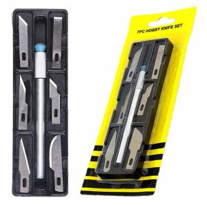 6 darabos vágókészlet + különféle pótpengék öntapadó fóliához, AVX-AG607A 141189617 - Szerszámkés