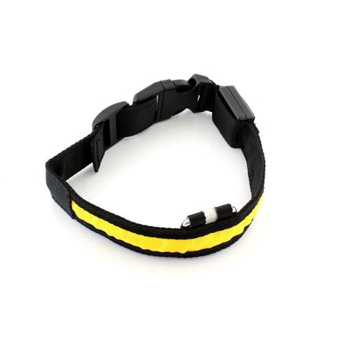LED-Leuchthalsband für Hund oder Katze, Farbe Gelb, AVX-AG232B 141189604