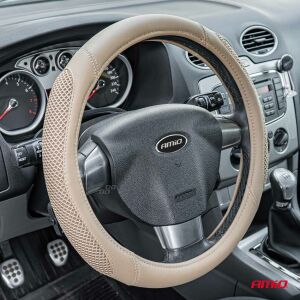 Autó kormánykerék borítás, SWC-61 modell, M méret, kormánykerék átmérője 37-39 cm 141189688 - Autós kormányhuzat