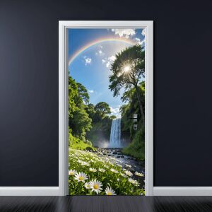 Farebná potlačená fólia na dekoráciu dverí, rozmer 200 x 90 cm, model: AVX-DR20 141189738 - Nástenné panely a nálepky na stenu