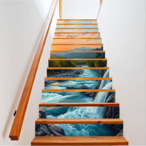 Naklejka dekoracyjna na schody wewnętrzne, wydruk samoprzylepny o wysokiej rozdzielczości, wymiary 200 x 124 cm, kod: AVX-STAIRS-06 141189802