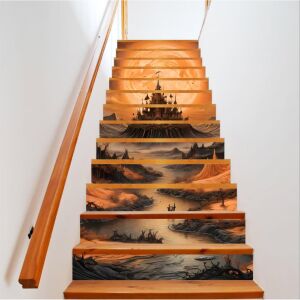 Naklejka dekoracyjna na schody wewnętrzne, wydruk samoprzylepny o wysokiej rozdzielczości, wymiary 200 x 124 cm, kod: AVX-STAIRS-01 141190155 - Falpanel & Falmatrica