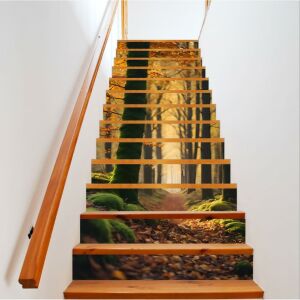 Dekoratívna nálepka na interiérové schody, samolepiaca potlač s vysokým rozlíšením, rozmery 200 x 124 cm, kód: AVX-STAIRS-09 141190448 - Nástenné panely a nálepky na stenu