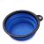 Силиконова пътна купа за домашни любимци, сгъваема, син цвят, диаметър 12 см 141190577