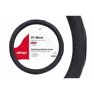 Schwarze Lenkradabdeckung SWC-09-M (37-39cm) 141190623 - Lenkradbezüge für Autos