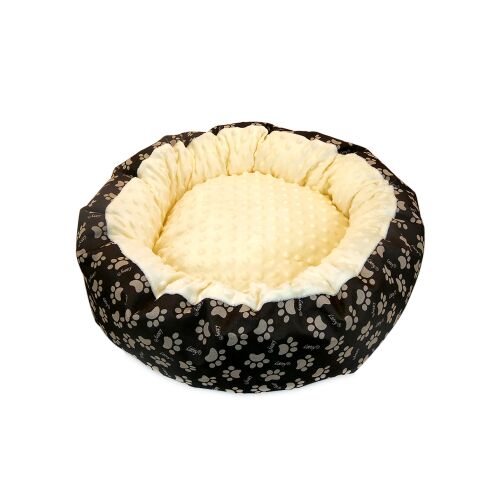 Puha fekhely párnával, kutyának/macskának, Minky modell, sárga színű, vízálló, csúszásmentes aljjal, 50 cm 141190760