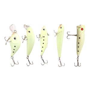 Set Vobler 5 piese Fluorescent pentru pesti pradatori, AVX-AG103C 141190791 - Naluci artificiale