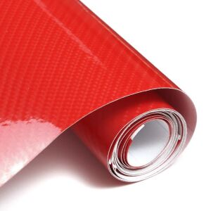 Folie colantare auto Carbon 5D Lacuit Rosu (3,0m x 1,52m) 141190850 - Folii vehicule