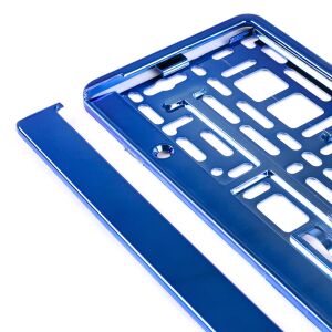 Suport numar inmatriculare din plastic, calitate Premium, culoare ALBASTRA 141190846 - Suporturi pentru plăcuțe de înmatriculare