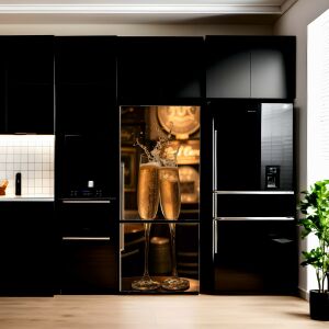 Folia kolorowa z nadrukiem do dekoracji lodówki, rozmiar 200 x 90 cm, model: AVX-FR33 141190946 - Akcesoria do lodówek