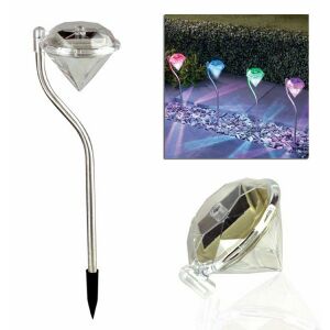 Estetyczna lampa ogrodowa solarna RGB LED typu "żyrandol" 141191124 - Latarnia słoneczna