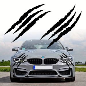 Set 2 stickere autoadezive Tuning, model "Monster Scratches", dimensiune 37 x 9 cm, culoare Negru 141191146 - Abțibilduri auto.