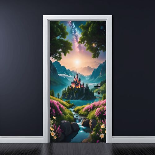 Farebná potlačená fólia na dekoráciu dverí, rozmer 200 x 90 cm, model: AVX-DR15 141191346