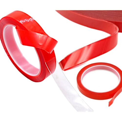 Doppelseitiges, transparentes, hochbeständiges, doppelseitiges, selbstklebendes Acryl-Montageband, Größe 20 mm x 3 m 141191508