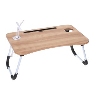 Klappbarer Laptoptisch aus MDF, Größe 60 x 39,5 cm, mit USB, Lampe und Ventilator 141191702 - Laptopständer