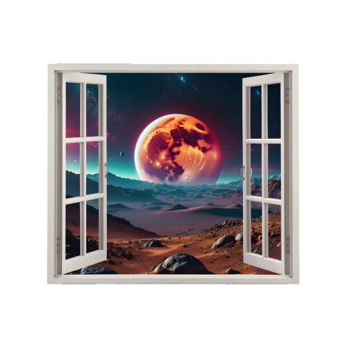 Цветно печатно фолио за декорация на стена в дома, размер 125 x 110 см, модел: VIEW TO HAVEN 33 141191686