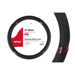 Калъф за волан черен + карбоново кафяв SWC-19-M (37-39см) 141191678 - Покривало за волана на автомобила