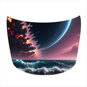 "Hood Art" autótetőfólia, kültéri használatra, M méret (165 x 120cm) - Kód: AVX-CAPOTA-023M 141192322 - Jármű fólia