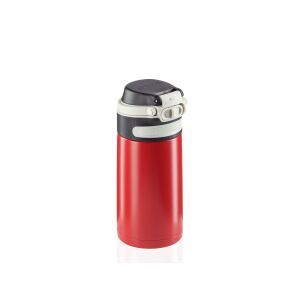 Leifheit 03245 Reisebecher 350 ml Schwarz, Rot Edelstahl 141197594 - Thermoskannen und Getränkehalter
