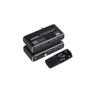 2x1 4K HDMI Switch – eARC audio hang leválasztó, ARC & Optikai Toslink, HDMI 2.0, 4K 60Hz, távirányítóval 141201474 - Audio-video kapcsoló