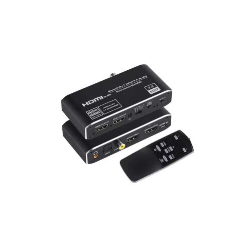 2x1 4K HDMI Switch – eARC audio hang leválasztó, ARC & Optikai Toslink, HDMI 2.0, 4K 60Hz, távirányítóval