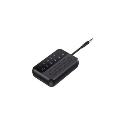 B65 Bluetooth 5.4 audió adó/vevő adapter, aptX, AAC, SBC, HD, LL, alacsony késleltetés, 3,5 mm-es AUX, vezeték nélküli audió adapter autóhoz, TV-hez, PC-hez 141201484