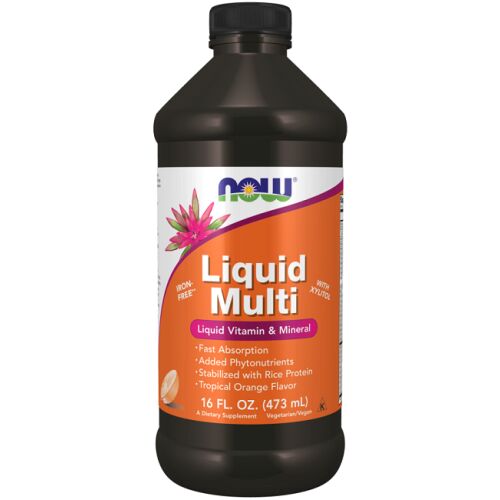 Folyékony Multi trópusi narancs ízű 473 ml 141203031 - Now Foods
