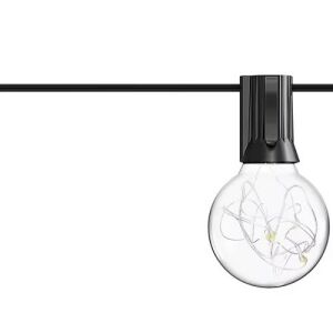 Oxy Led G40 Lampka Sznurowa żarówka zbliżenie na białym tle - Lightshine