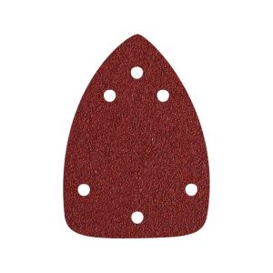 EXTOL PREMIUM hârtie abrazivă delta, set perforat 10 buc., 97×140 mm; 6 găuri, P80, pentru șlefuitor 407130 141208783 - Hârtii abrazive